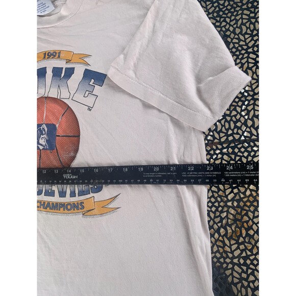 1991 Duke Blue Devils National Champions University Tshirt L by All Sports - Picture 5 of 7